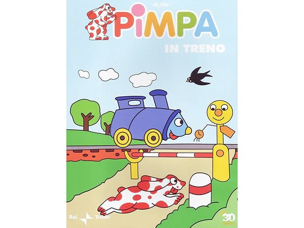 画像1: イタリア語で観るイタリアのアニメ映画 ピンパ「Pimpa in treno」 DVD【A1】【A2】【B1】【B2】 (1)