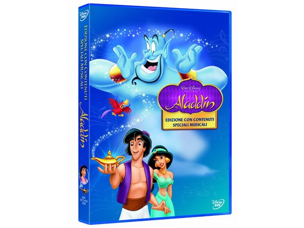 イタリア語 英語 ドイツ語 フランス語で観るディズニー映画 アニメ Disneyの アラジン Dvd Aladdin Micky ミッキーマウス John Musker Ron Clements Antiquarium Milano