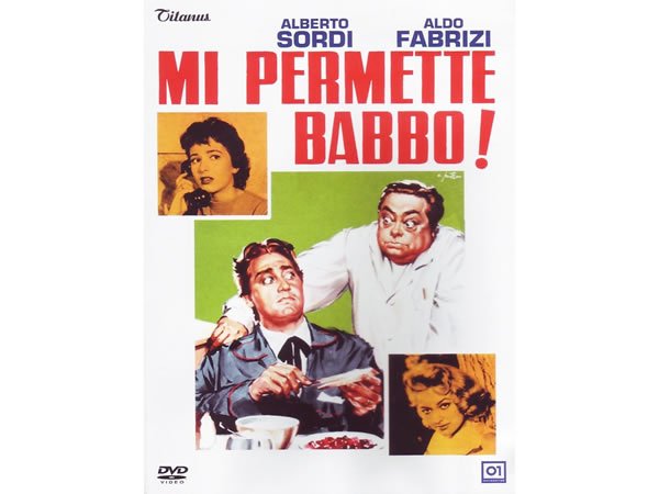 画像1: イタリア語で観るイタリア映画 アルベルト・ソルディ 「Mi Permette Babbo!」　DVD  【B2】【C1】 (1)