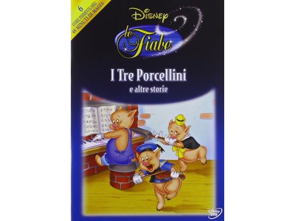 画像1: イタリア語などで観るディズニーの「三匹の子豚」 DVD【A2】【B1】 (1)