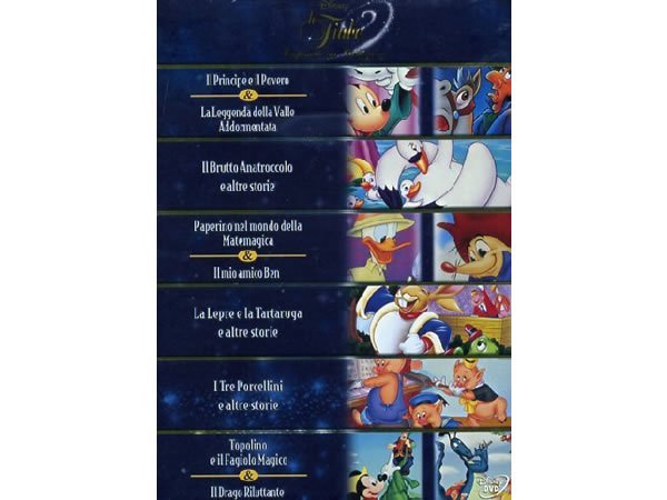 画像1: イタリア語などで観るディズニー「童話コレクション」DVD 6枚組【A2】【B1】 (1)