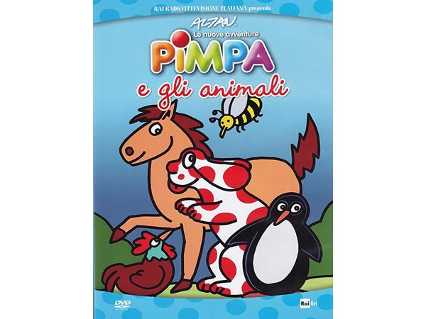 画像1: イタリア語で観るイタリアのアニメ映画 ピンパ「Le nuove avventure - Pimpa e gli animali」 DVD【A1】【A2】【B1】【B2】 (1)