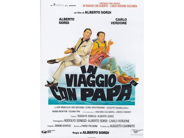 画像1: イタリア語で観るイタリア映画 アルベルト・ソルディ&カルロ・ヴェルドーネ「In Viaggio Con Papa'」　DVD  【B2】【C1】 (1)