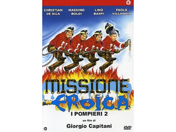 画像1: イタリアのコメディ映画Paolo Villaggio 「Missione Eroica - I Pompieri 2」DVD 【A1】【A2】【B1】 (1)