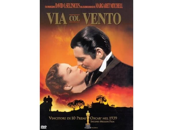 イタリア語などで観る映画 DVD ヴィクター・フレミングの「風と共に 