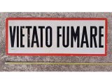 画像: 【お取り寄せ可・一点限り】イタリア語表記 禁煙 VIETATO FUMARE アンティーク ヴィンテージ看板