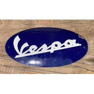 画像: 【お取り寄せ可・一点限り】VESPA ヴェスパ アンティーク エナメル ヴィンテージ看板