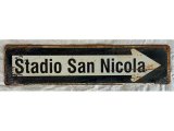 画像: 【お取り寄せ可・一点限り】San Nicola サン・ニコラスタジアム看板 Stadio San Nicola アンティーク ヴィンテージ看板 10x40 cm