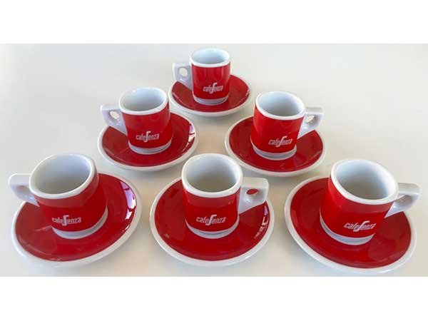 画像1: 【お取り寄せ可】イタリア LAVAZZA ラヴァッツァ アンティーク バール仕様 - エスプレッソ デカフェ用カップ 赤 1客 (1)