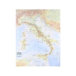 画像: イタリア地図 マップ 裏表2種 1:800.000 42 x 29.7 cm
