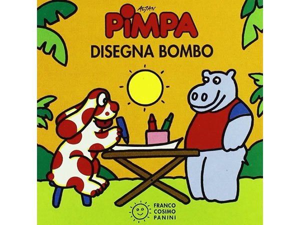 画像1: イタリア語で絵本、ピンパを読む　Pimpa disegna Bombo 対象年齢2歳以上【A1】 (1)