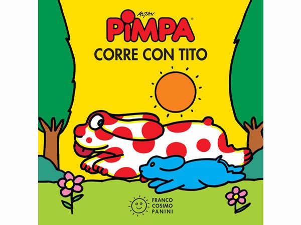 画像1: イタリア語で絵本、ピンパを読む　Pimpa corre con Tito 対象年齢2歳以上【A1】 (1)