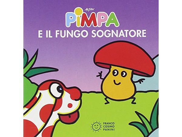 画像1: イタリア語で絵本、ピンパを読む　Pimpa e il fungo sognatore 対象年齢1歳以上【A1】 (1)