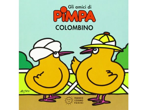 画像1: イタリア語で絵本、ピンパを読む　Colombino. Gli amici di Pimpa 対象年齢3歳以上【A1】 (1)