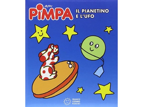 画像1: イタリア語で絵本、ピンパを読む　Pimpa. Il pianetino e l'Ufo 対象年齢3歳以上【A1】 (1)