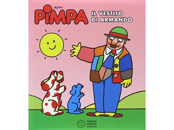 画像1: イタリア語で絵本、ピンパを読む　Pimpa. Il vestito di Armando 対象年齢3歳以上【A1】 (1)