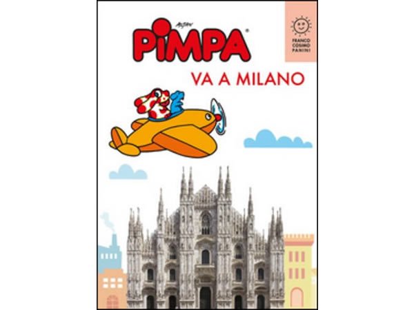 画像1: イタリア語で絵本を読む ピンパ、ミラノへ行く Pimpa va a Milano 対象年齢6歳以上【A1】 (1)