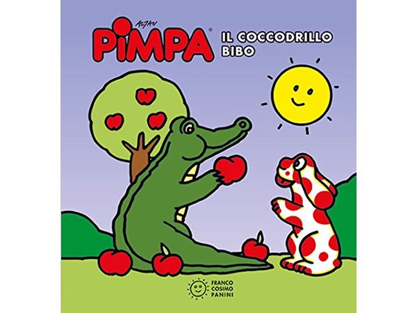 画像1: イタリア語で絵本、ピンパを読む　Pimpa. Il coccodrillo Bibo 対象年齢1歳以上【A1】 (1)