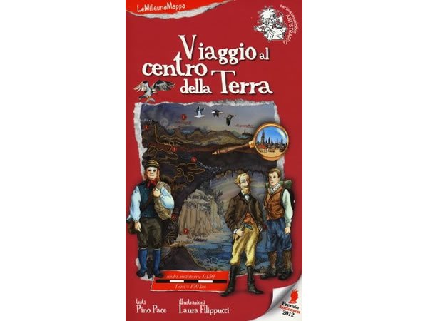画像1: イタリア語 絵本マップ 「地底旅行」を読む 対象年齢5歳以上【A1】 (1)
