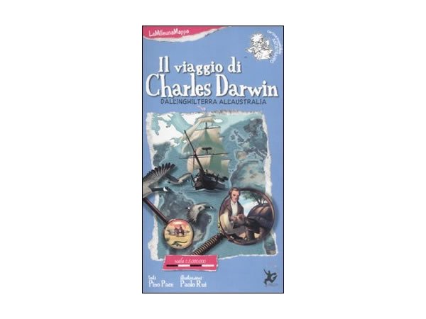 画像1: イタリア語 絵本マップ 「チャールズ・ダーウィン」を読む 対象年齢5歳以上【A1】 (1)