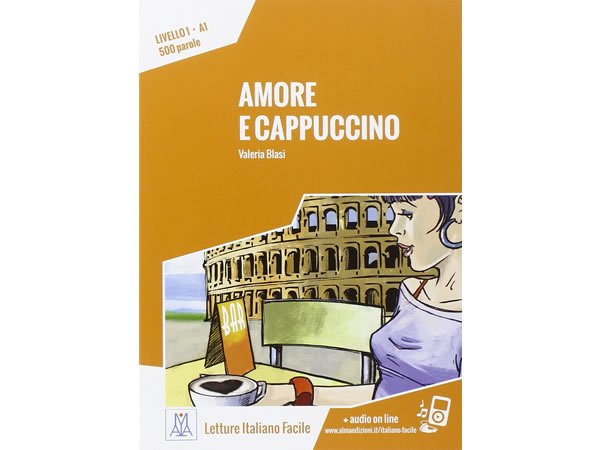 画像1: オーディオ付き ストーリーにそって学ぶ単語500 Amore e cappuccino イタリア語【A1】 (1)