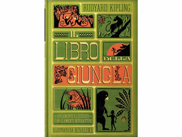 画像1: イタリア語で読む、ポップアップ絵本・児童書「ジャングル・ブック」対象年齢7歳以上 【A1】 (1)