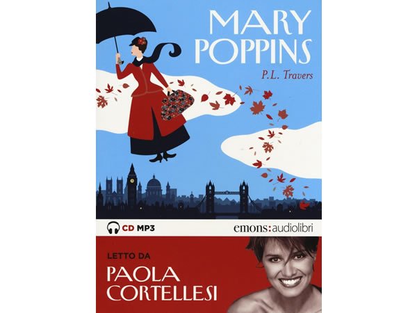 画像1: イタリア語オーディオブック「メリー・ポピンズ Mary Poppins letto da Paola Cortellesi」【B1】 (1)