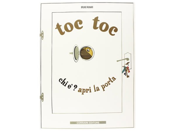 画像1: イタリア語で読むデザイナー・美術家ブルーノ・ムナーリ「トックトック―これだれかな?ドアをあけてごらん Toc Toc. Chi è? Apri la porta」　【A2】【B1】【B2】 (1)