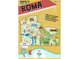 画像: イタリア語、英語で読む 絵本マップ 「Mappa di Roma illustrata」シール付き 対象年齢7歳以上【A1】