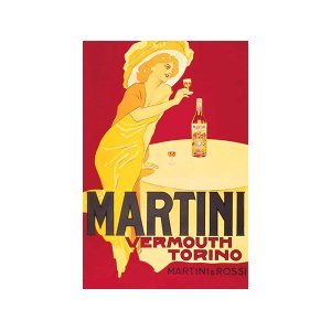 画像: 【2種】アンティーク風サインポスター MARTINI マルティーニ 50 x 70 cm / 61 X 91,5 cm