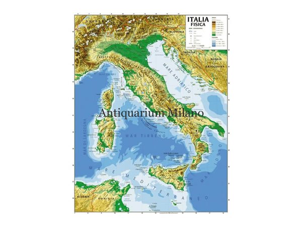 画像1: イタリア マップ 100 x 140 cm (1)