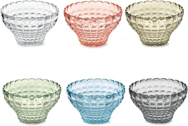 画像1: イタリア Guzzini Tiffany ボウル 6色セット (1)