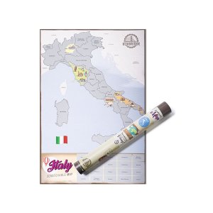 画像: イタリア地図 スクラッチ・マップ 41 cm x 60 cm