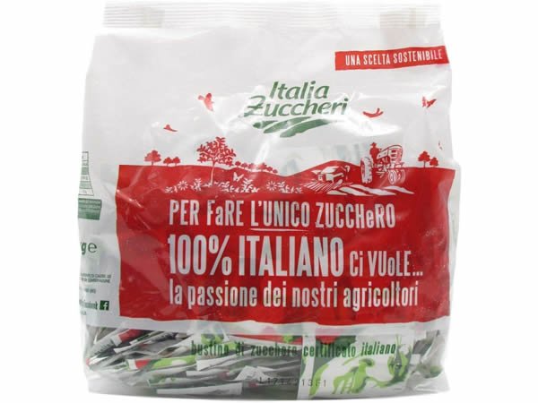 画像1: イタリア バールで見かけるエスプレッソ用砂糖の小袋 1kgパック (1)