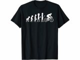 画像: 【10色展開】イタリアおもしろTシャツ「人類の進化 - 自転車」メンズ レディス S-XXXL、キッズ 2-12歳 サイクリスト向け