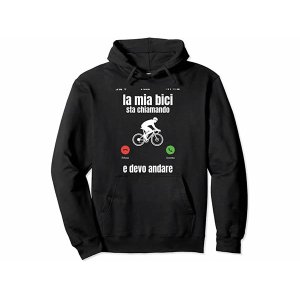 画像: 【4色展開】イタリア語おもしろプルオーバー パーカー ユニセックス「自転車が呼んでいる、だから行かないと」メンズ レディス S-XXL サイクリスト向け