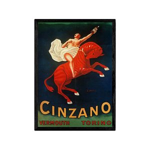 画像: アンティーク風ポスター CINZANO チンザノ 21 x 29,7cm