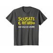 画像8: 【5色展開】イタリア語おもしろTシャツ「みんな、遅れてゴメンね。来たくなかってん」メンズ S-XXXL、キッズ 2-12歳 (8)