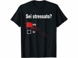 画像: 【11色展開】イタリア語おもしろTシャツ 「ストレス溜まってる？ はい・いいえ」メンズ レディス S-XXXL