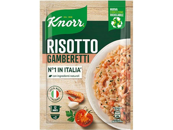 画像1: イタリア エビのリゾット インスタント食品 2人分 Knorr (1)