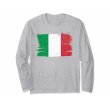 画像4: 【5色展開】イタリア語長袖Tシャツ ユニセックス「ヴィンテージ風イタリア国旗」メンズ レディス S-XXL (4)