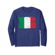 画像2: 【5色展開】イタリア語長袖Tシャツ ユニセックス「ヴィンテージ風イタリア国旗」メンズ レディス S-XXL (2)