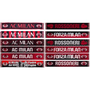 画像: 【12種】サッカーマフラー AC Milan ACミラン 公式オフィシャルグッズ イタリア