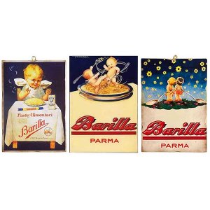 画像: 【3種】アンティーク風サインプレート Barilla バリッラ 25 x 18cm, 30 x 21 cm