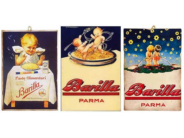 画像1: 【3種】アンティーク風サインプレート Barilla バリッラ 25 x 18cm, 30 x 21 cm (1)