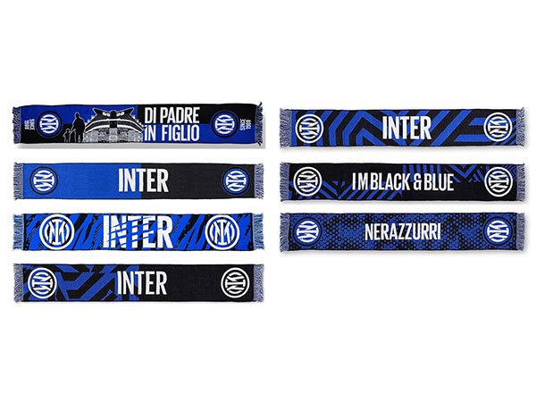 画像1: 【7種】サッカーマフラー Inter インテル 公式オフィシャルグッズ イタリア (1)