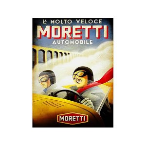 画像: アンティーク風ポスター MORETTI モレッティ 40 x 30 cm