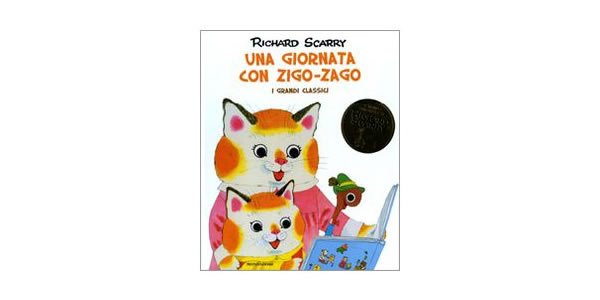 画像1: イタリア語　ジグザグと一緒にお散歩　リチャード・スキャリーの絵本　Una giornata con Zigo-Zago. I grandi classici Richard Scarry 対象年齢3歳以上 【A1】 (1)