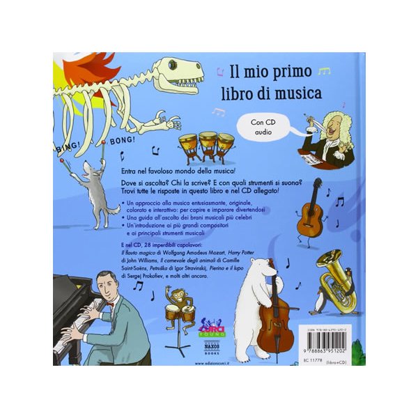 画像2: イタリア語で読む、絵本 CD付き初めての音楽 【A1】 (2)