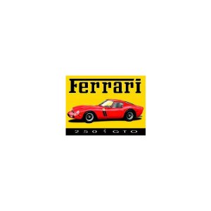 画像: アンティーク風サインプレート　イタリア PORSCHE 356　FERRARI 250 GTO SUPER CAR 15ｘ20cm【カラー・レッド】【カラー・イエロー】